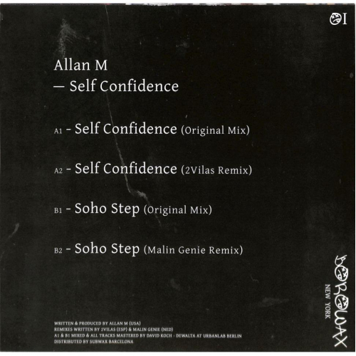 Allan M - Self Confidence EP (12")  - Vinyl - 12" 