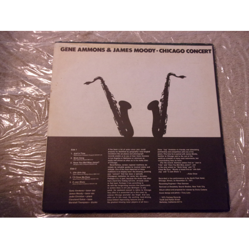 AMMONS & MOODY - CHICAGO CONCERT - Vinyl - LP