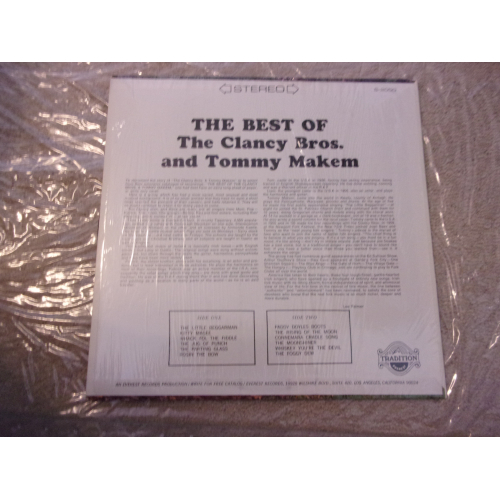 CLANCY bROS. & TOMMY MAKEM - BEST OF THE CLANCY BROS. & TOMMY MAKEM - Vinyl - LP