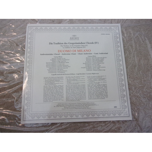 DUOMO DI MILANO - AMBROSIANISCHER CHORAL - Vinyl - LP