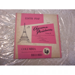EDITH PIAF - CHANSONS PARISIENNES    VOLUME II - Vinyl - 10'' 