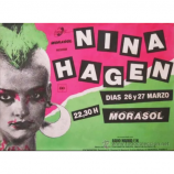 NINA HAGEN - Orig. SPANISH TOUR CONCERT POSTER 1984