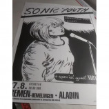 SONIC YOUTH / NIRVANA - Original CONCERT POSTER 1991