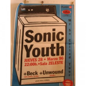 SONIC YOUTH - WASHING MACHINE TOUR HUGE MASSIVE CONCERT POSTER - Books & Others - Poster