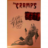 THE CRAMPS - A DATE WITH ELVIS 198 Original Promotional Poster Pink Promo