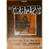 THE CRAMPS - FLAMEJOB TOUR '95 Orig. CONCERT Poster