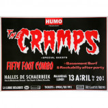 THE CRAMPS - Orig. BIG BEAT FROM BADSVILLE 1998 TOUR CONCERT POSTER 