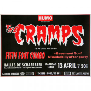 THE CRAMPS - Orig. BIG BEAT FROM BADSVILLE 1998 TOUR CONCERT POSTER  - Books & Others - Poster