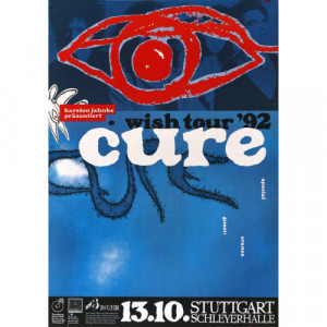 THE CURE - ORIGINAL WISH TOUR 1992 CONCERT POSTER - Books & Others - Poster