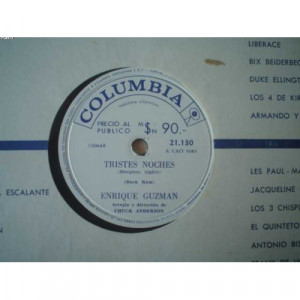 ENRIQUE GUZMAN - TRISTES NOCHES-OYE NINA - 78 - Vinyl - 78