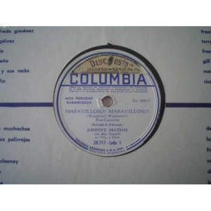 JOHNNY MATHIS - MARAVILLOSO MARAVILLOSO - 78 - Vinyl - 78