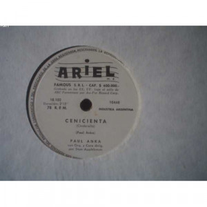 PAUL ANKA - CINDERELLA-KISSIN' ON THE PHON - 78 - Vinyl - 78