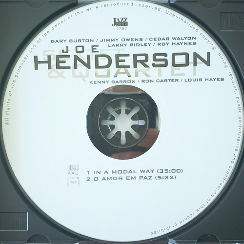 joe henderson - sextet & quartet - CD - Album