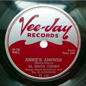 Al Smith Combo, vocal Hazel McCollum - Annie's Answer / Living With Vivian - Vinyl - 78