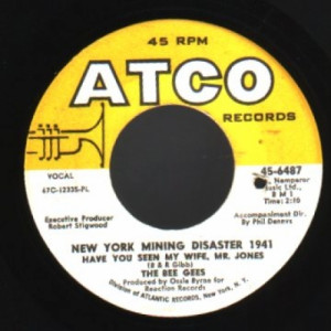 Bee Gees - New York Mining Disaster 1941 / I Can't See Nobody - 45 - Vinyl - 45''