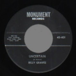 Billy Graves - The Shag / Uncertain - 45