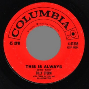 Billy Storm - This Is Always / I've Come Of Age - 45 - Vinyl - 45''