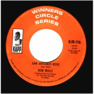 Bob Wills - San Antonio Rose / Across The Alley From The Alamo - 45 - Vinyl - 45''