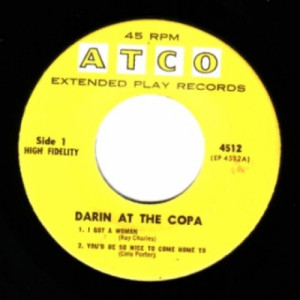 Bobby Darin - Darin At The Copa - EP - Vinyl - EP