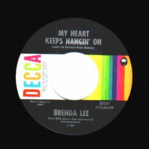 Brenda Lee - My Heart Keeps Hangin' On / Where Love Is - 45 - Vinyl - 45''