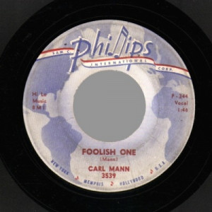Carl Mann - Mona Lisa / Foolish One - 45 - Vinyl - 45''
