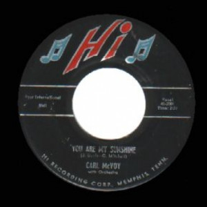 Carl Mccoy - You Are My Sunshine / Tootsie - 45 - Vinyl - 45''