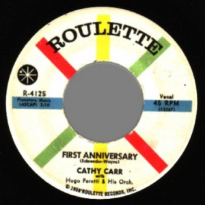 Cathy Carr - With Love / First Anniversary - 45 - Vinyl - 45''