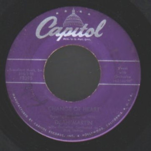 Dean Martin - Change Of Heart / Memories Are Made Of This - 45 - Vinyl - 45''