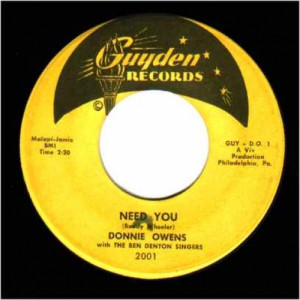 Donnie Owens - If I'm Wrong / Need You - 45 - Vinyl - 45''