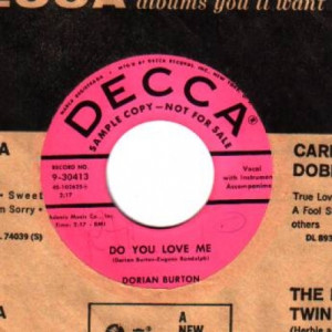 Dorian Burton - Do You Love Me / Yesterday - 45 - Vinyl - 45''