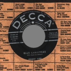 Ernest Tubb - White Christmas / Blue Christmas - 45 - Vinyl - 45''