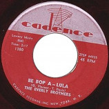 Everly Brothers - Be Bop A Lula / When Will I Be Loved - 45
