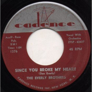 Everly Brothers - Since You Broke My Heart / Let It Be Me - 45 - Vinyl - 45''