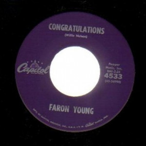Faron Young - Hello Walls / Congratulations - 45 - Vinyl - 45''