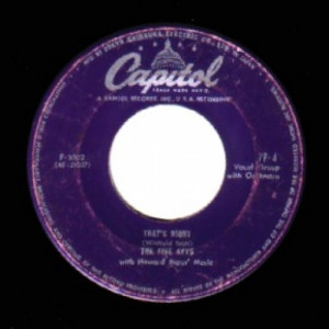 Five Keys - That's Right / Out Of Sight Out Of Mind - 45 - Vinyl - 45''