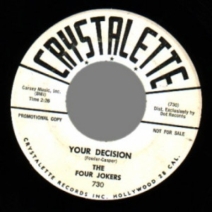 Four Jokers - We Met In Catalina / Your Decision - 45 - Vinyl - 45''