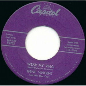 Gene Vincent - Lotta Lovin' / Wear My Ring - 45 - Vinyl - 45''