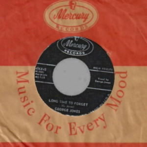 George Jones - Long Time To Forget / White Lightin' - 45 - Vinyl - 45''