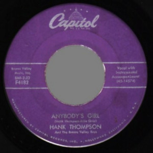 Hank Thompson - Anybody's Girl / Total Strangers - 45 - Vinyl - 45''