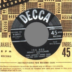 Hoagy Carmichael - Ida Red / Coney Island Washboard - 45 - Vinyl - 45''
