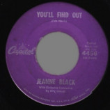 Jeanne Black / Jeanne & Janie - Sleep Walkin' / You'll Find Out - 45