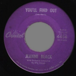 Jeanne Black / Jeanne & Janie - Sleep Walkin' / You'll Find Out - 45 - Vinyl - 45''