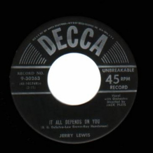 Jerry Lewis - Let Me Sing And I'm Happy / It All Depends On You - 45 - Vinyl - 45''