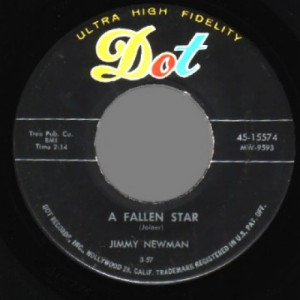 Jimmy Newman - A Fallen Star / I Can't Go On This Way - 45 - Vinyl - 45''