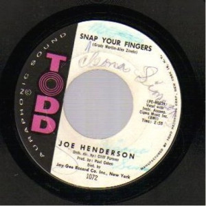 Joe Henderson - Snap Your Fingers / If You See Me Cry - 45 - Vinyl - 45''
