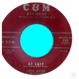John Lester & Mello-queens - At Last / Getting Nearer - 45 - Vinyl - 45''