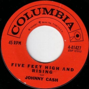 Johnny Cash - Five Feet High And Rising / I Got Stripes - 45 - Vinyl - 45''