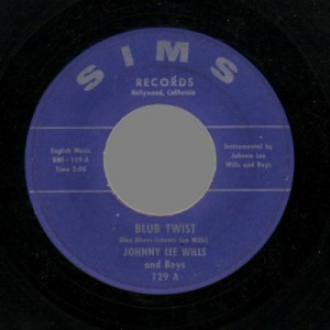 Johnny Lee Wills - Blub Twist / Your Love For Me Is Losing Light - 45 - Vinyl - 45''