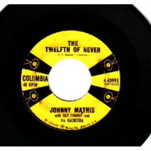 Johnny Mathis - Chances Are / The Twelfth Of Never - 45 - Vinyl - 45''