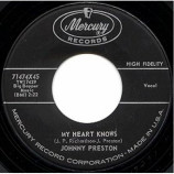 Johnny Preston - My Heart Knows / Running Bear - 45
